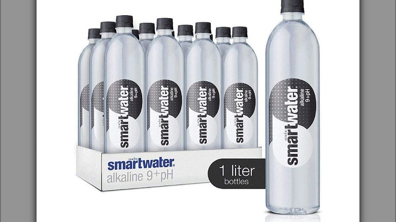 A pack of Alkaline smartwaters