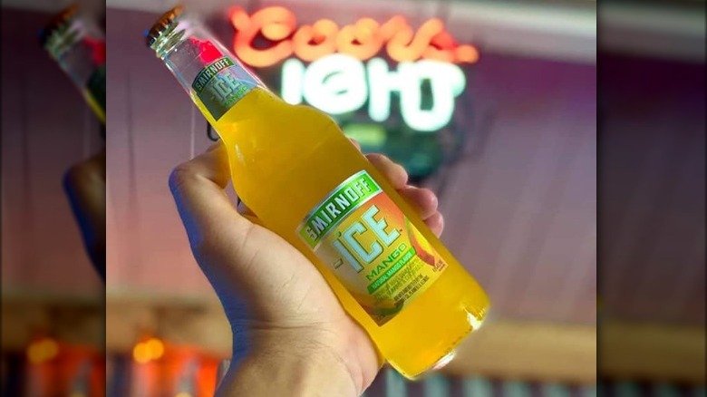 Mango-flavored Smirnoff ice 