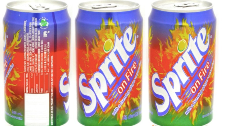 sprite on fire