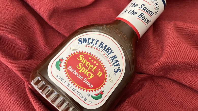 Sweet 'n Spicy barbecue sauce bottle
