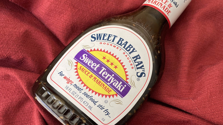 Sweet Teriyaki barbecue sauce bottle