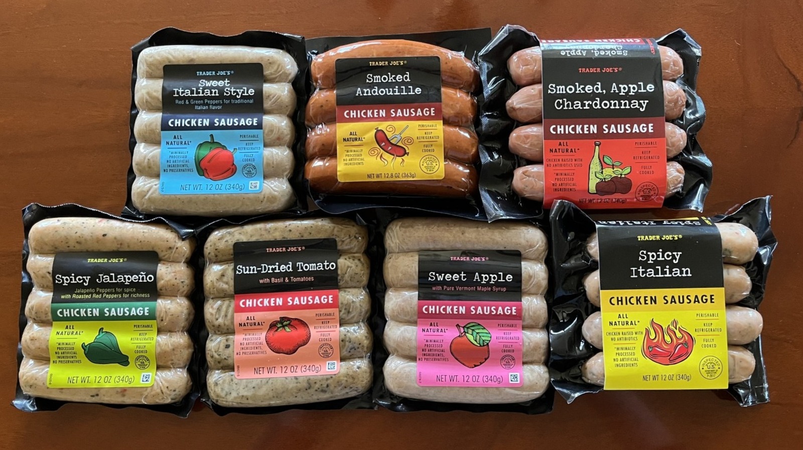 Every Trader Joe's Chicken Sausage, Ranked From Worst To Best