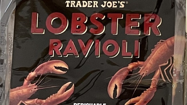 package of Trader Joe's Lobster Ravioli