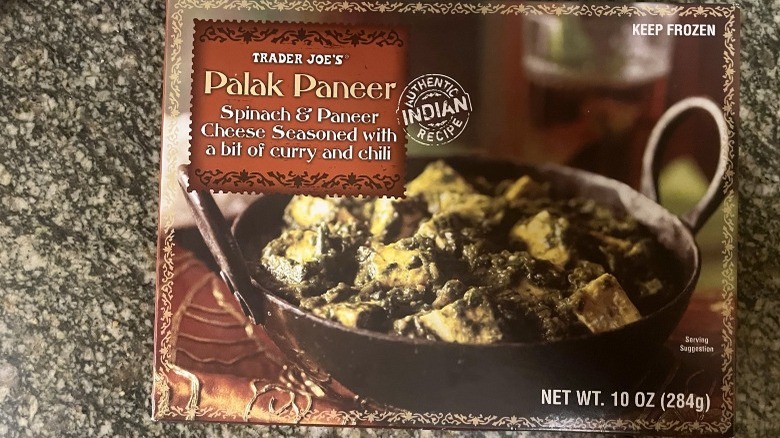 box of palak paneer