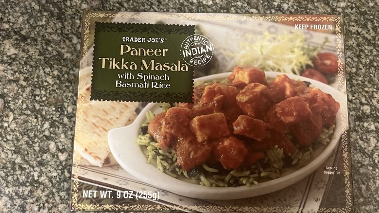 box of paneer tikka masala