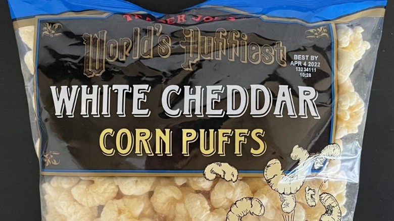 Bag of White Cheddar Corn Puffs