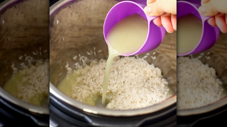 cooking rice in Instant Pot