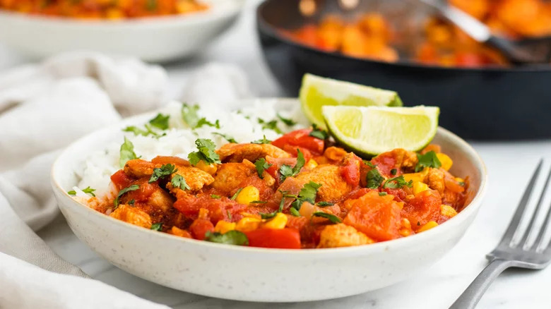 Spicy Mexican chicken stew