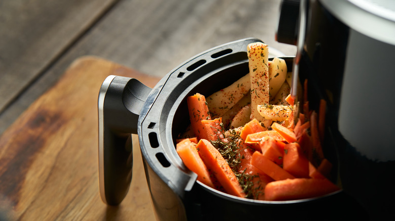 Vegetables in air fryer