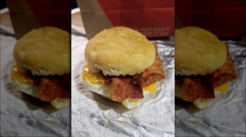 Wendy's Bacon, Egg & Cheese Biscuit