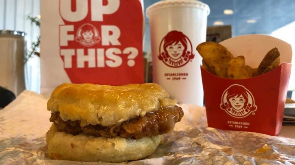 Wendy's Honey Butter Chicken Biscuit Review - Fast Food Menu Prices