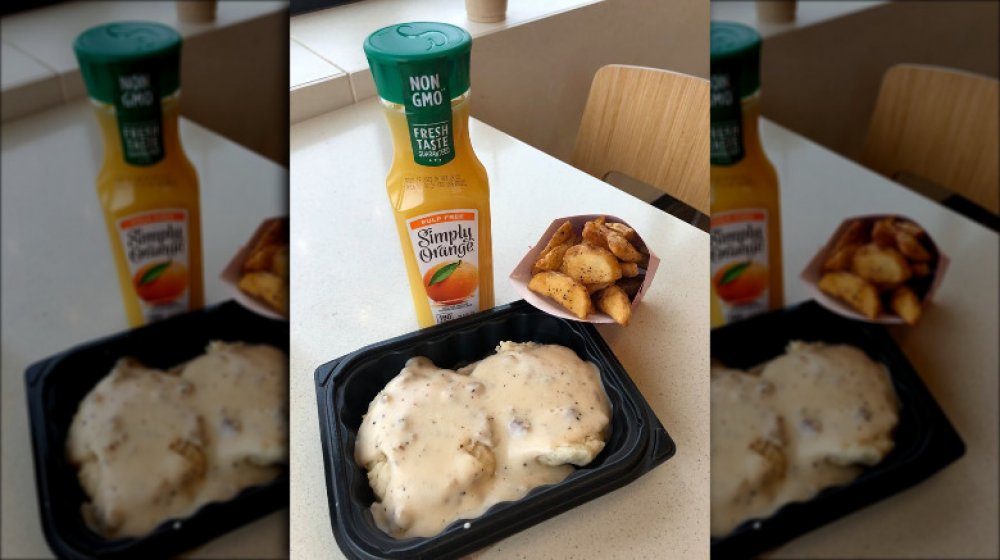 Wendy's Sausage Gravy & Biscuit