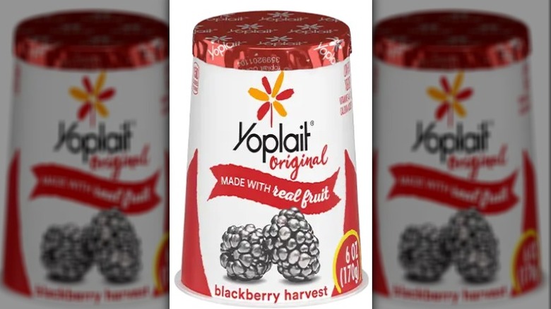 Yoplait Blackberry Harvest yogurt