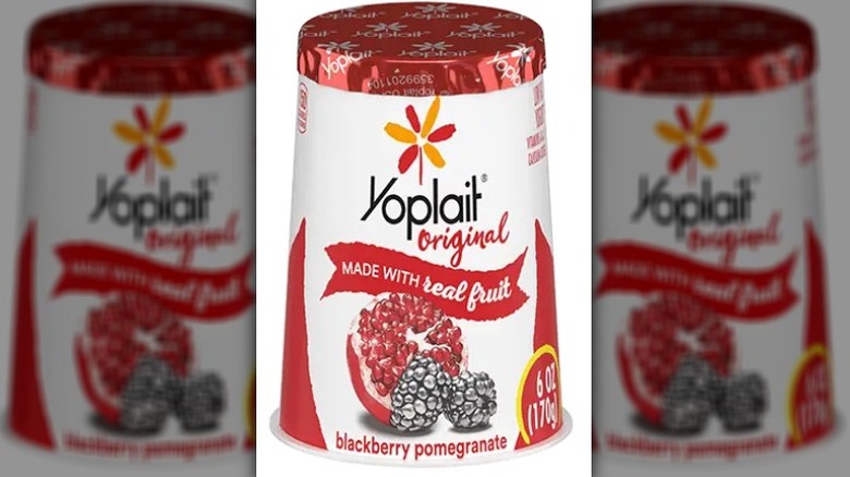 Yoplait Blackberry Pomegranate yogurt