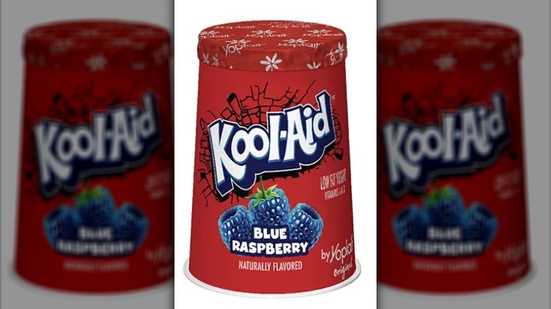 Blue Raspberry Kool-Aid yogurt