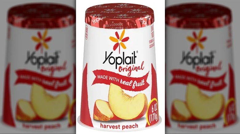 Yoplait Harvest Peach yogurt