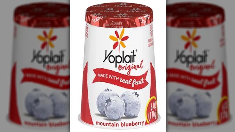 Yoplait Mountain Blueberry yogurt