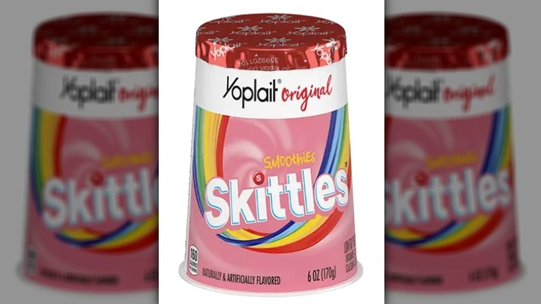 Yoplait Skittles Smoothies yogurt