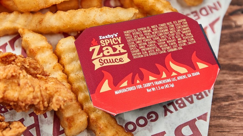 Spicy Zax sauce with fries