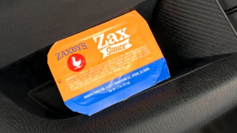 Zaxby's Zax sauce in car