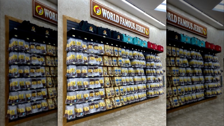 Buc-ee's wall of jerky