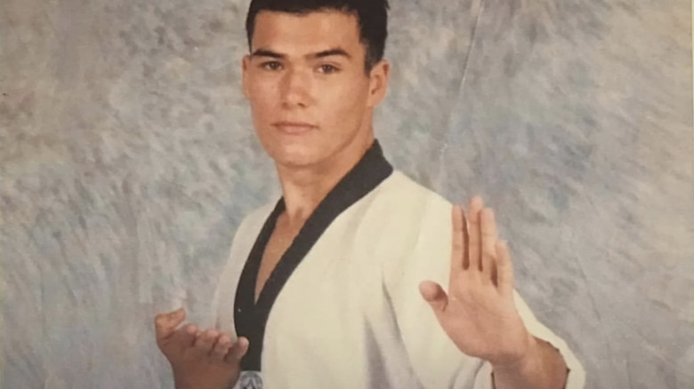 Young Gustavo Tosta in martial arts uniform