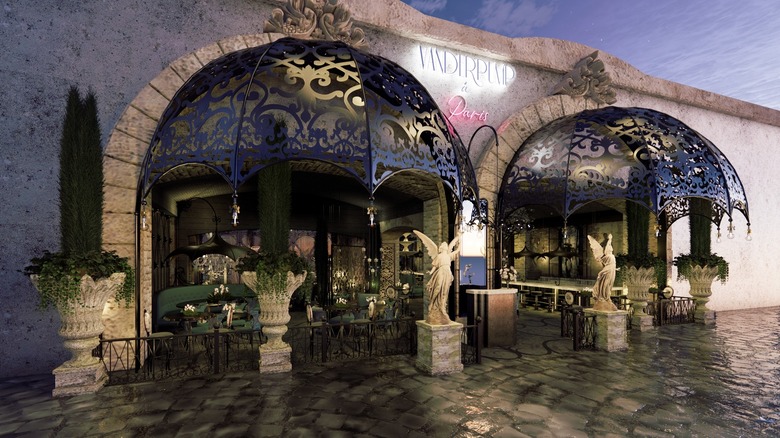 A rendering of Vanderpump's latest restaurant, Vanderpump a Paris