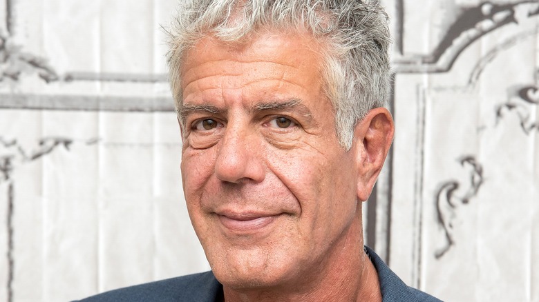 Anthony Bourdain smiling