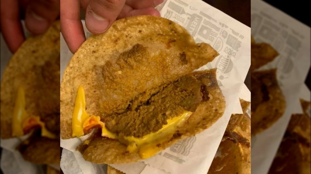 Jack in the Box taco beef not beef