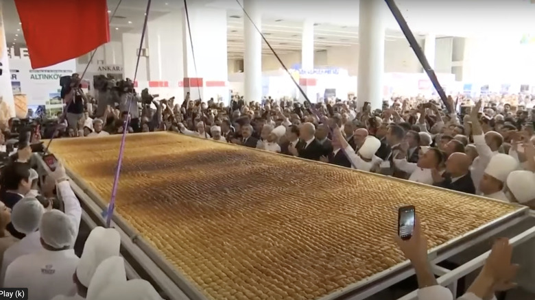 giant pan of baklava 