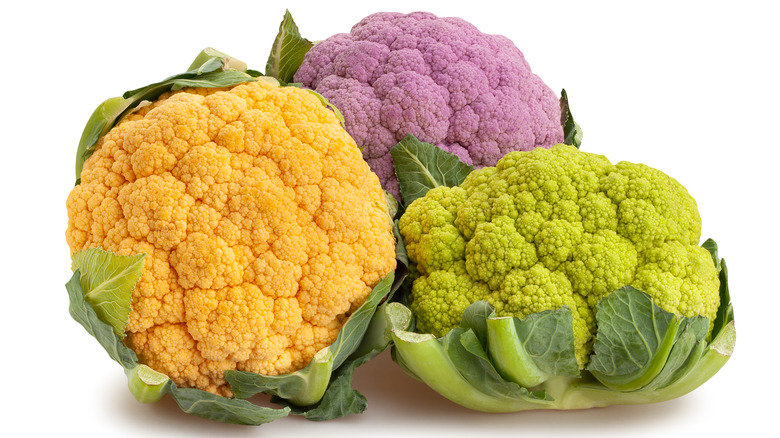 different color cauliflower