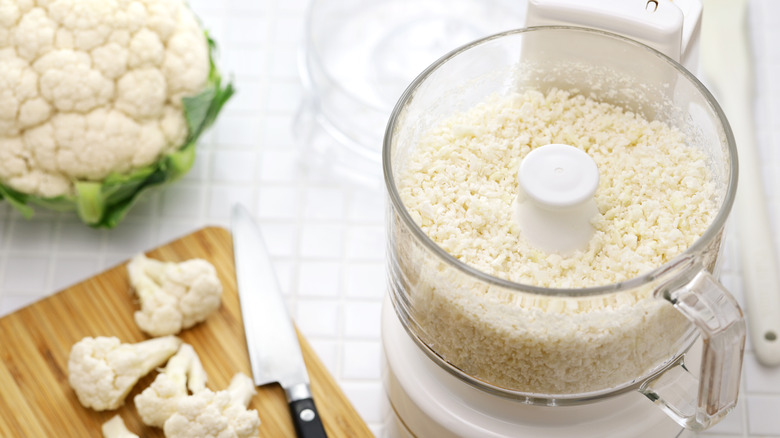 cauliflower rice in food processor