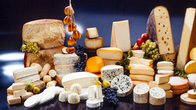 Array of cheeses