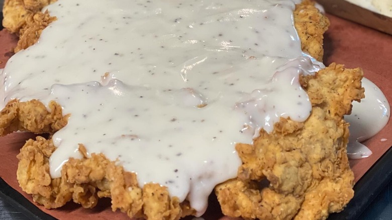 white pepper cream gravy chicken fried steak