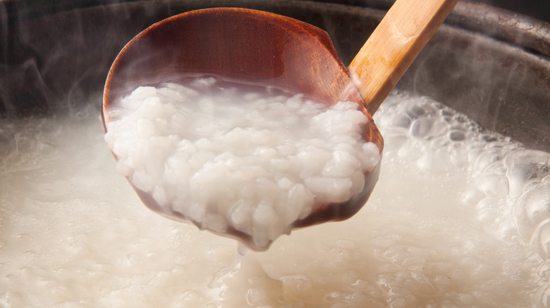 congee in pot 