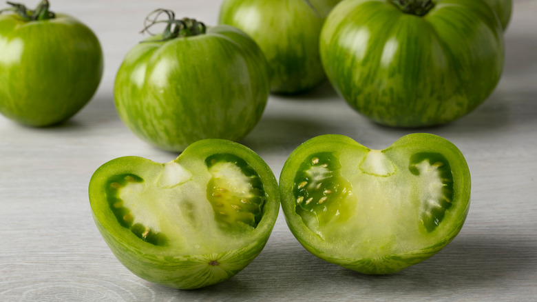 Green Zebra tomatoes