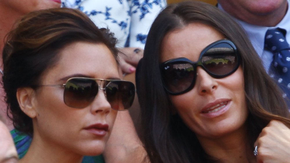 Tana Ramsay with Victoria Beckham wearing sunglasses