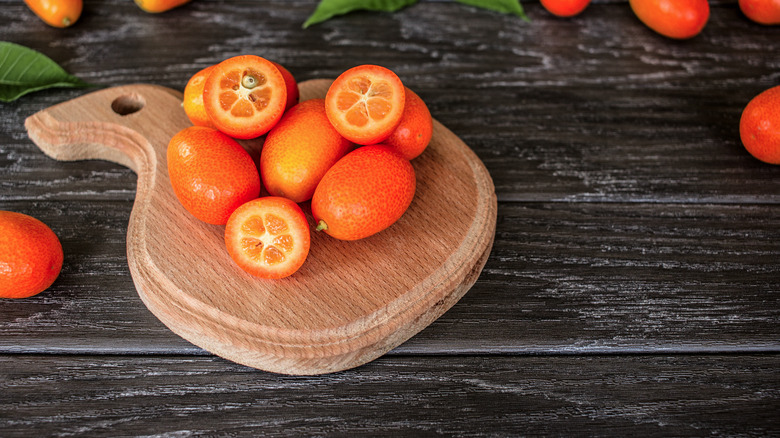 Sliced kumquats