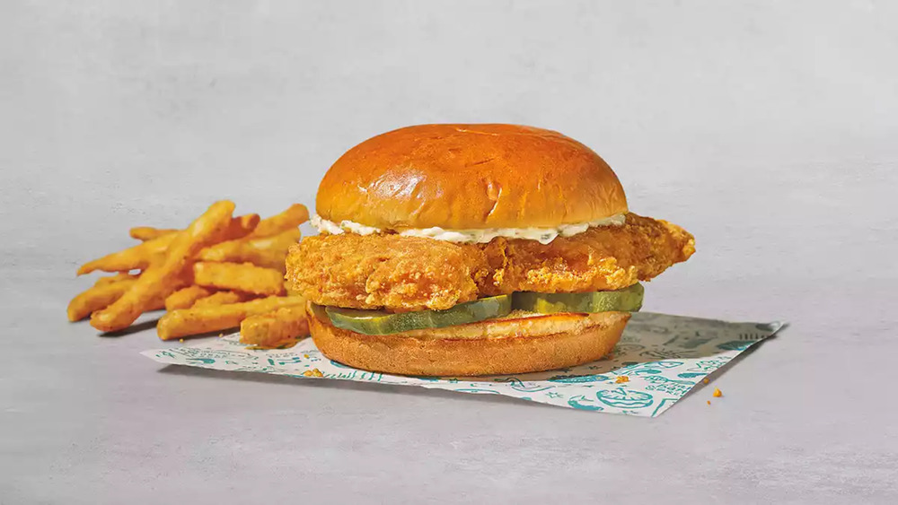 Popeye's Cajun Flounder Sandwich