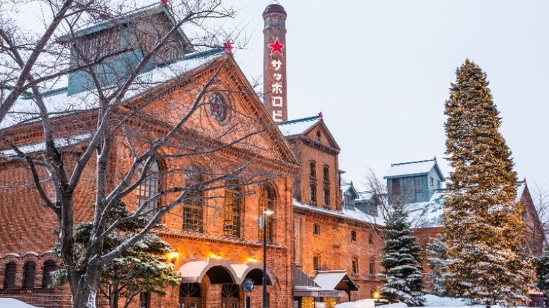 Sapporo Beer Museum in winter