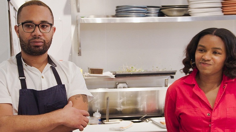 James and Jessica in the kitchen