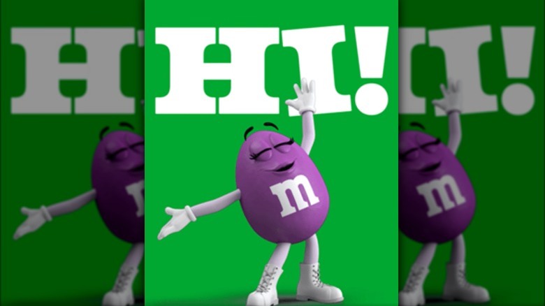 Purple M&M 