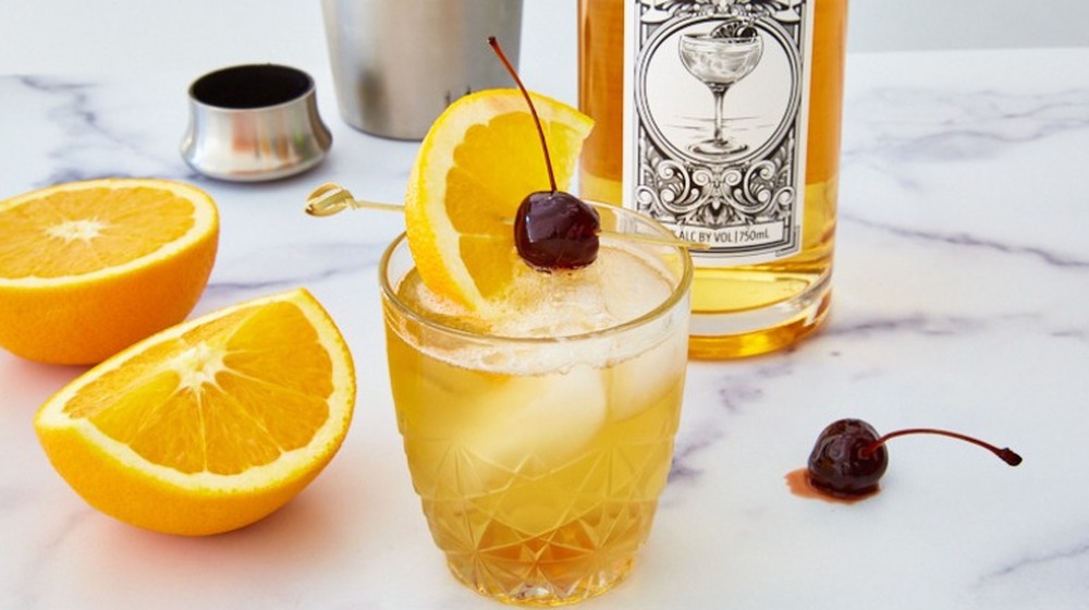 Trader Joe's Whiskey Sour with orange