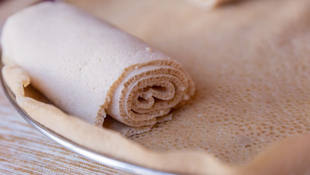 Injera made with teff