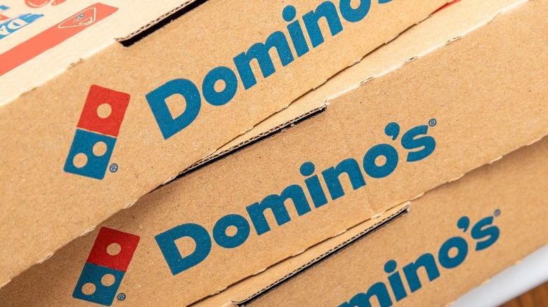 Domino's pizza boxes