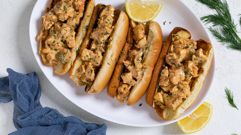 lobster rolls on plate