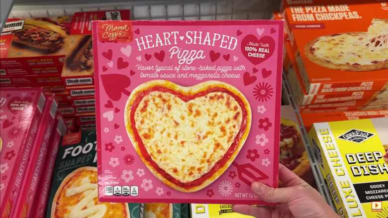 Aldi heart-shaped pizza