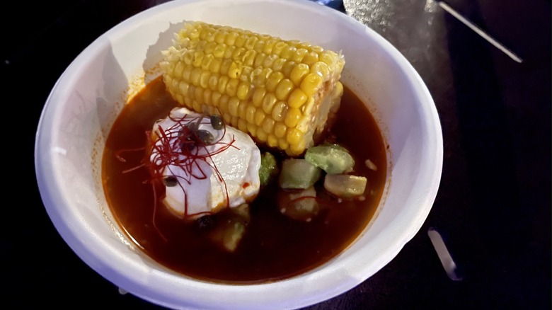 Bowl of stew at festival