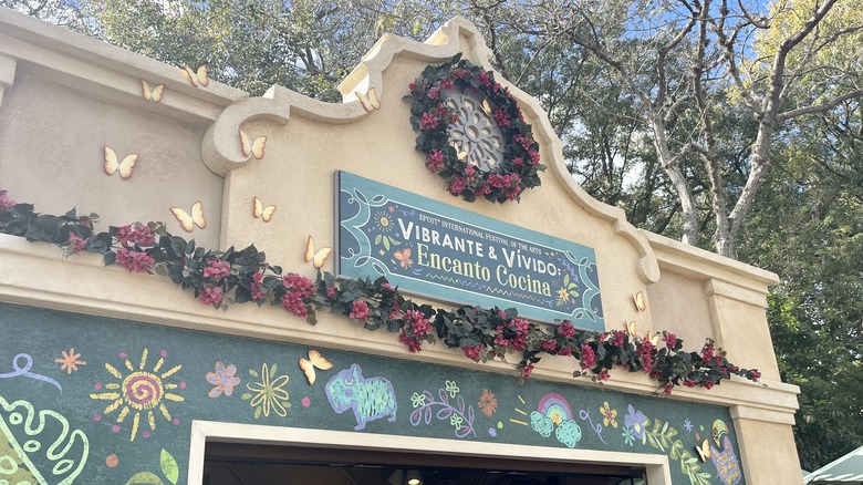 Encanto-themed booth at Epcot festival