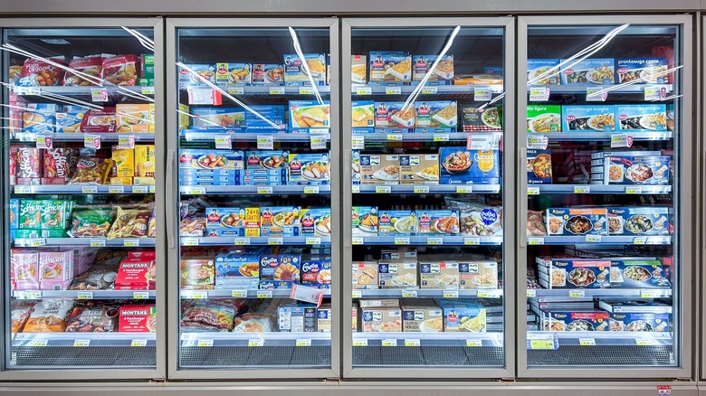 frozen fish at grocery store